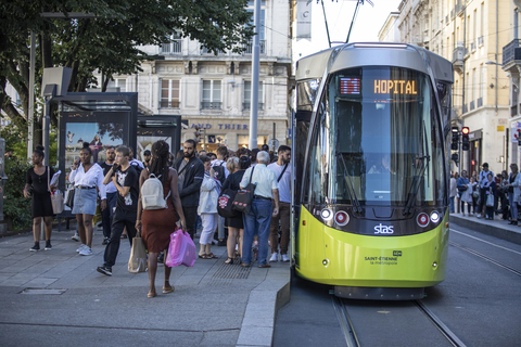 Tramway de Saint-Étienne, crédit : STAS