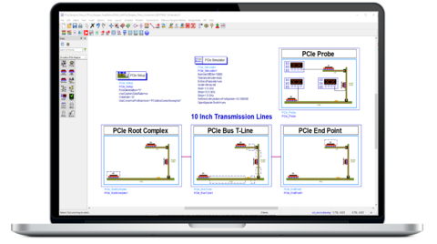 PCIe Designer is an intelligent design environment for modeling and simulating the latest PCIe Gen5 and Gen6 systems. (Graphic: Business Wire)