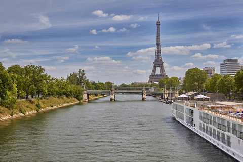As France prepares to take center stage for the Paris Games, Viking today announced the launch of “Summer of France” (Viking.com/France), aiming to provide curious travelers with all the inspiration needed to plan a river or ocean voyage in France in 2025. Pictured here, a Viking Longship on the Seine River at the company’s exclusive docking located in the heart of Paris. (Photo: Business Wire)