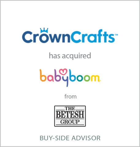 D.A. Davidson & Co. announced today that it served as financial advisor to Crown Crafts, Inc. with the successful acquisition of Baby Boom Consumer Products, Inc., a leader in toddler bedding and an early disruptor in the diaper bag category, from The Betesh Group. (Graphic: Business Wire)