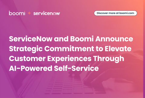 original ServiceNow and Boomi Announce Strategic Commitment to Elevate Customer Experiences Through AI-Powered Self-Service (Graphic: Business Wire)