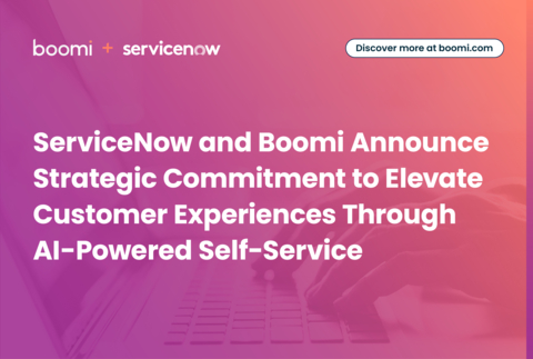 ServiceNow 和 Boomi 公布策略承諾，透過 AI 驅動的自助服務提升客戶體驗（圖示：美國商業資訊）