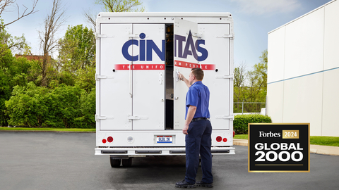Cintas improved its position to No. 839 on the Global 2000 list, rising from No. 884 in 2023. (Photo: Business Wire)