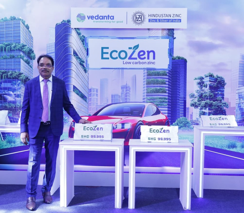 Hindustan Zinc Limited launches EcoZen, Asia's first Low Carbon 'Green' Zinc (Photo: Business Wire)