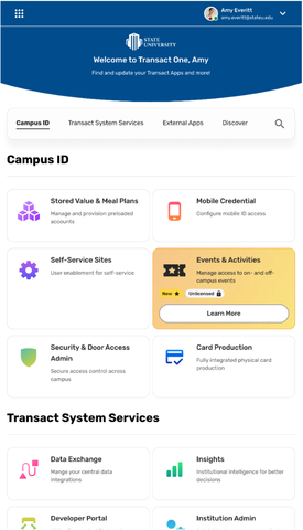 The Transact IDX® Summer release includes new features that deliver the most powerful campus management, seamlessly providing credentials, payments, and security throughout colleges and universities. (Graphic: Business Wire)