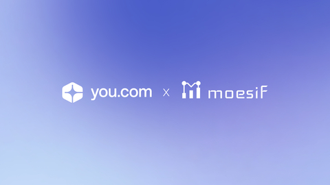 You.com and Moesif announce a strategic collaboration. Moesif employees will use you.com’s AI Assistants to drive productivity through fast and accurate research and analysis, complex problem-solving, content creation, and more. You.com will use Moesif to monetize its AI APIs through usage-based billing and understand product usage. (Graphic: Business Wire)