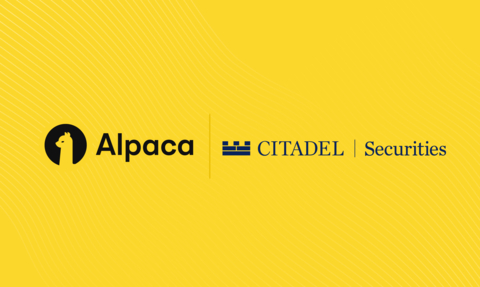 Alpaca Extends Partnership with Citadel Securities to provide a joint offering for U.S. Stocks and Options trading (Graphic: Business Wire)