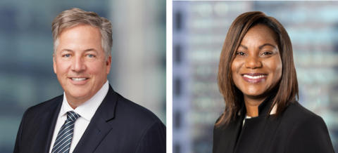 (Left to right) Bob Kuhn, Executive Vice President and Chief Financial Officer since 2008, has decided to retire at the end of 2024; Vanessa Kanu will become Executive Vice President and CFO on January 1, 2025, and is expected to join the company early in the fourth quarter of 2024 as CFO designate. (Photo: Business Wire)