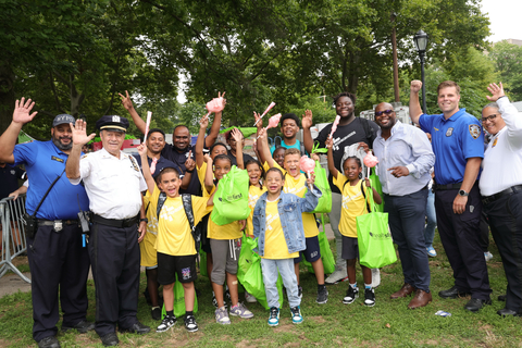 “Healthfirst knows the impact we can make when we join forces with community partners to benefit our young people,” said Miguel Centeno, Vice President of Community Engagement at Healthfirst. “Having a local presence and serving the needs of residents has always been at the heart of our mission. We are proud of our continued relationship with the NYPD.” (Photo: Business Wire)