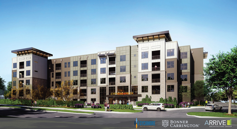 Rendering of 168-unit Cypress Creek Apartment Homes at Montfort Drive in Dallas, Texas. (Photo: Business Wire)