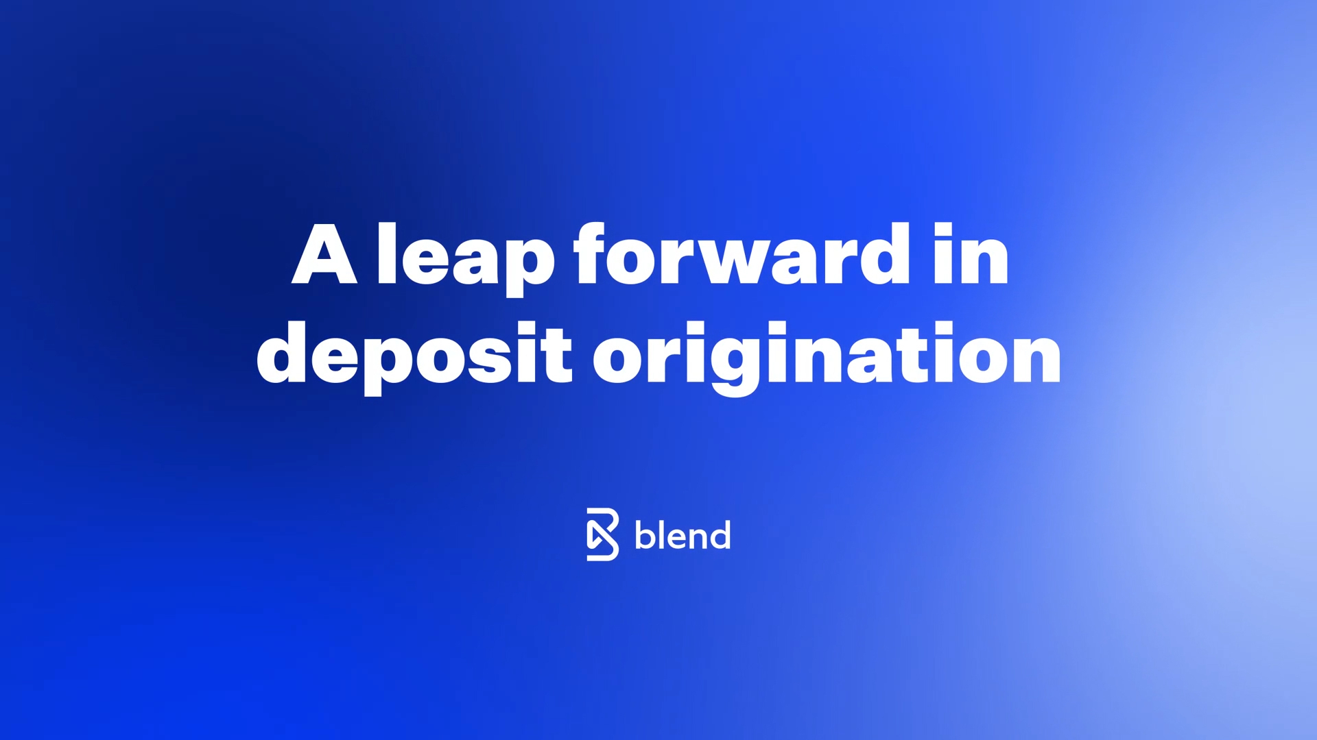 Blend Deposit Account Opening Demo