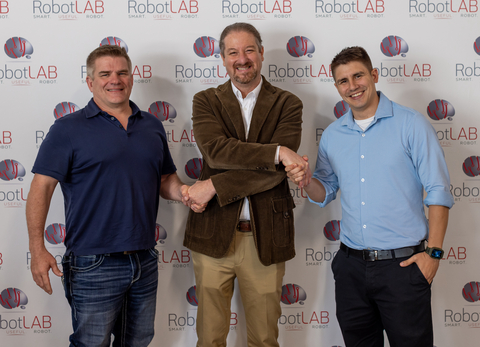 original RobotLAB Expands Best-In-Class Robotics Business Solutions to Houston. Left to right: Eric Edwards, Elad Inbar and Keith Edwards (Photo: Business Wire)