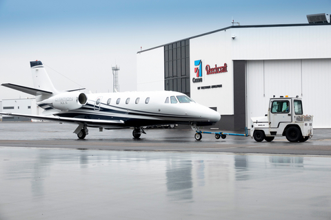 Textron Aviation announced the expansion of its service offerings to include a new standard repair process for Cessna Citation 560XL series aircraft main landing gear (MLG). Photo credit: Textron Aviation