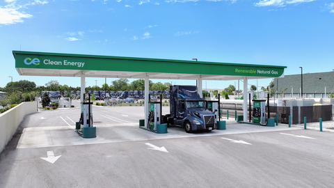 Clean Energy's new renewable natural gas (RNG) fueling station in Davenport, Florida. (Photo: Business Wire)