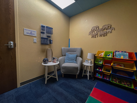 A new calming room at Kalahari Resort in Round Rock, Texas provides a place to decompress for people with sensory overload sensitivities (Photo: Business Wire)