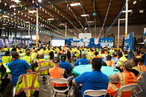 Lineage team members celebrated at sites across the US following the company's IPO last week. (Photo: Business Wire)