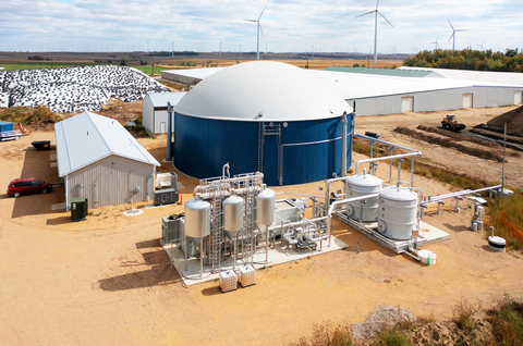 Clean Energy’s RNG production facility at Ash Grove Dairy, Lake Benton, MN. (Photo: Business Wire)