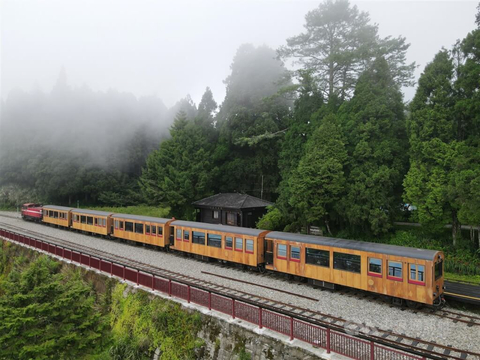 The Alishan Forest Railway resumes service after 15 years, with new tourist charter trains joining the service.  </div> <p>The Formosensis features large cypress wood panels, with its exterior boosting black window frames adorned with red trim and an interior ambiance that fills the air with distinctive aromas of Taiwan red cypress and Taiwan cypress. The Vivid Express, converted from old carriages and inspired by the Alishan Forest Railway, showcases a vibrant exterior with interwoven blue, orange, white, and yellow colors. </p> <p>In 1903, planning for the Alishan Forest Railway began under the Government-General of Taiwan, with construction from Chiayi to Zhuqi starting in 1906. In 2009, Typhoon Morakot severely damaged the railway, halting all services. Despite extensive repairs, Typhoon Dujuan in 2015 further delayed the reopening. </p> <p>This July, after overcoming numerous challenges, the new No. 42 tunnel was completed, allowing the railway to fully reopen. Even after a 15-year hiatus, the century-old railway's charm remains undiminished. The 