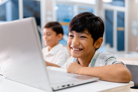 Student works on a laptop (Photo: Business Wire)