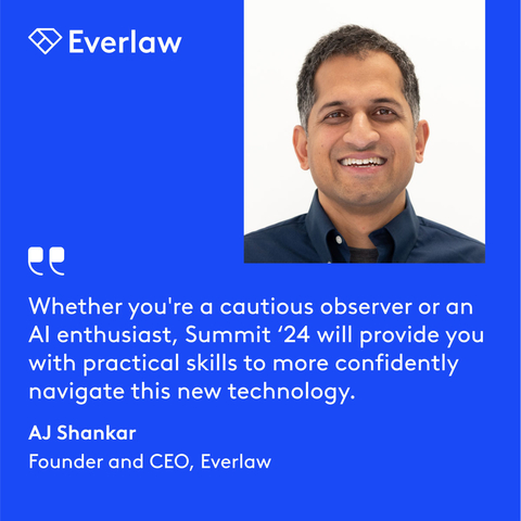 Due to the rising demand from legal teams for GenAI education, Everlaw enhanced this year's conference to include eight hours of MCLE credits, four platform certifications and hands-on training. Partners will also be attending to discuss their consulting services around GenAI. (Graphic: Business Wire)