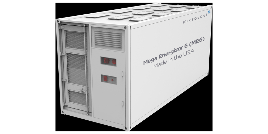 Microvast Unveils New Next Generation LFP Based ME6 Energy Storage Solution