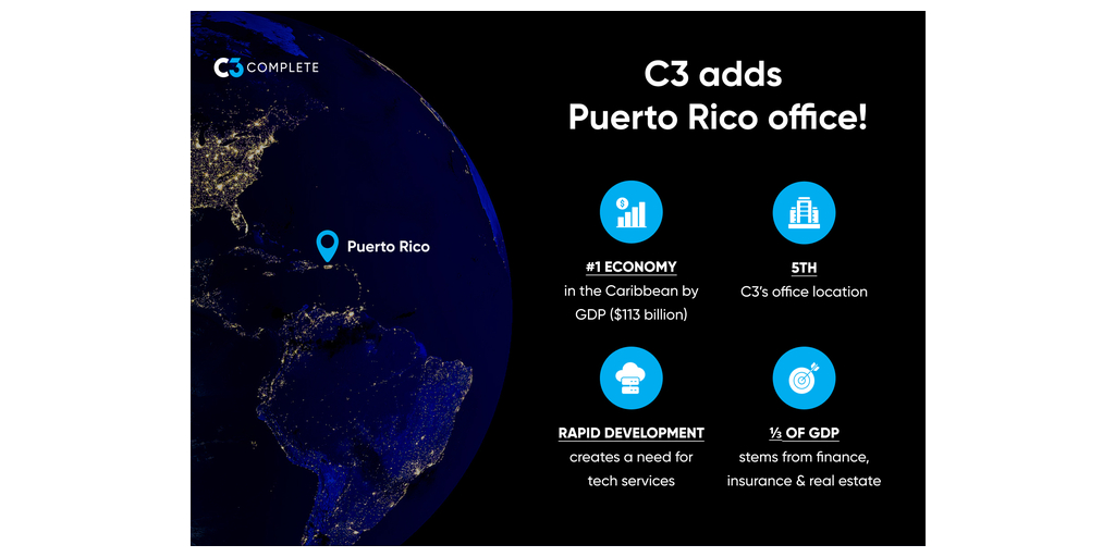 La consultora tecnológica C3 Complete abre una nueva oficina en Puerto Rico