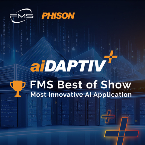 Image courtesy Phison: aiDAPTIV+ technology wins “Best of Show, Most Innovative AI Application” award at FMS 2024