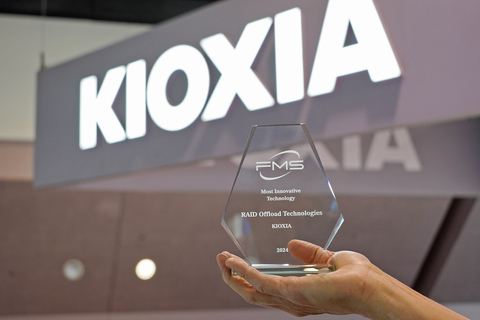 SSD-Based RAID Offload technology from KIOXIA has received an FMS ‘Best of Show’ award (Photo: Business Wire)