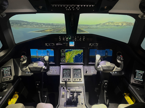 TRU Simulation announced the Federal Aviation Administration Level D certification and delivery of a Cessna Citation Longitude Full Flight Simulator (FFS) for FlightSafety International's Columbus, Ohio Learning Center. (Photo Credit: TRU Simulation + Training Inc.)