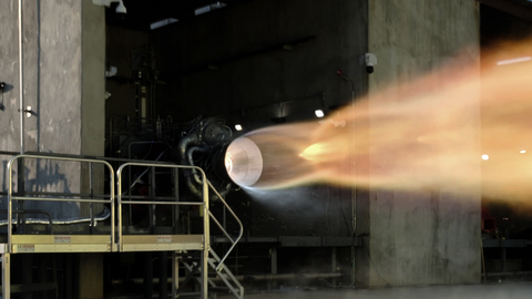 Rocket Lab's Archimedes engine has completed a successful hot fire, a key development milestone ahead of the first Neutron rocket launch in mid-2025. (Photo: Business Wire)