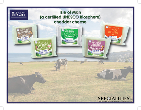 original Isle of Man Sell Sheet with product photos