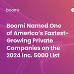  Boomi nominata tra le aziende private americane in più rapida crescita nella lista Inc. 5000