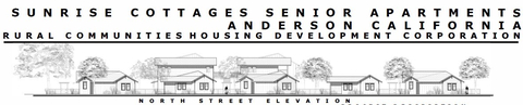 A rendering of Sunrise Cottages, which will be built in Anderson, California. Photo Credit: Rural Communities Housing Development Corporation