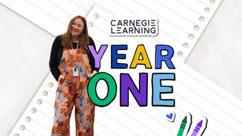 Carnegie Learning has just launched Year One, a groundbreaking documentary-style podcast that pulls back the curtain on one of America’s toughest and most undervalued professions: teaching. Follow REAL first-year teacher Jenna MacNulty as she navigates her first year in elementary school. Available on Apple Podcasts and Spotify, with free downloadable learning resources in every episode. (Graphic: Business Wire)