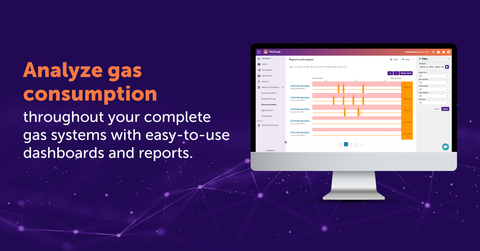 original FloCloud’s dashboard provides complete gas consumption usage from manifold to torch to track analyze and report any over- or under-consumption events. (Graphic: Business Wire)