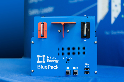 Natron Energy manufactures sodium-ion battery products based on a unique and patented Prussian blue electrode chemistry for a wide variety of industrial power applications ranging from critical backup power systems for AI data centers to EV fast charging and system hybridization. (Photo: Business Wire)