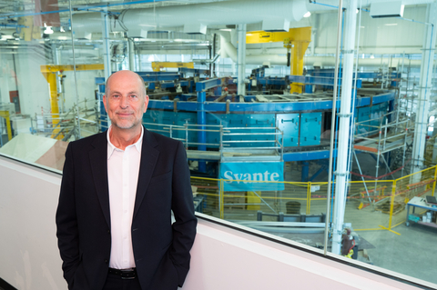 Claude Letourneau, Svante's President & CEO at Svante's World Headquarters, the Centre of Excellence for Carbon Capture & Removal in Vancouver, BC (Photo: Business Wire)