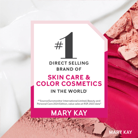 We're tickled pink: iconic beauty brand and global entrepreneurship company Mary Kay Inc. has again been named #1 Direct Selling brand of Skin Care and Color Cosmetics in the World* by Euromonitor International. (Graphic: Mary Kay Inc.)