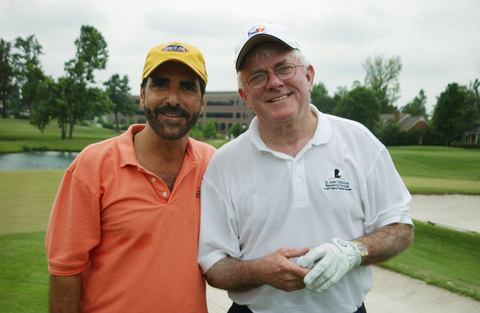 Tony Thomas and Phil Donahue before the 1993 FedEx St. Jude Classic (Photo: ALSAC Photography)