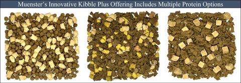 Muenster’s Innovative Kibble Plus Offering Includes Multiple Protein Options (Photo credit: Muenster Milling)