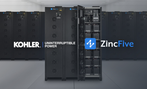 Kohler will add the ZincFive BC Series UPS Battery Cabinets to its portfolio of battery systems available for data center backup power. (Photo: Business Wire)