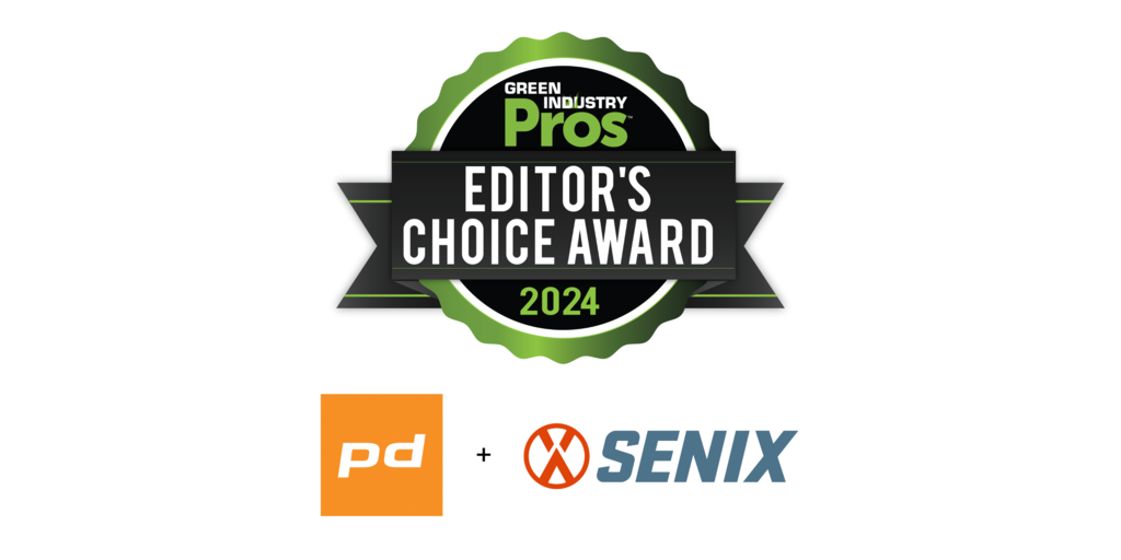 Priority Designs & SENIX Tools Recognized with a Green Industry Pros 2024 Editor’s Choice Award