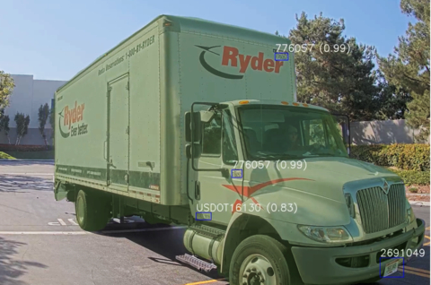 Terminal’s AI-powered computer-vision technology automatically indexes and analyzes identifying information from a Ryder truck approaching a guard gate during a pilot program at a Ryder e-commerce warehouse yard in the City of Industry, Calif. (Photo: Business Wire)