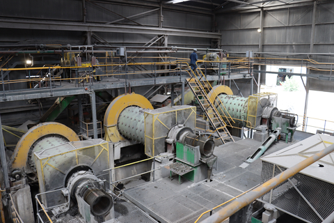 Image 3: Inside the Mill at Kombat Mine (Photo: Business Wire)