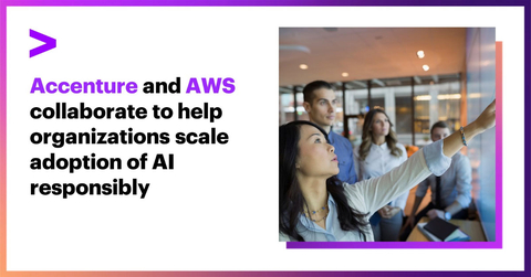 Accenture and AWS collaborate to help organizations scale adoption of AI responsibly (Graphic: Business Wire)