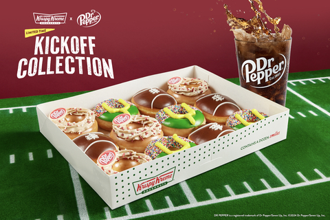 Krispy Kreme x Dr Pepper Kickoff Collection available beginning Aug. 23 (Photo: Business Wire)