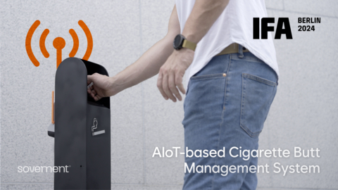 Sovement introduces its AIoT-based Cigarette Butt Management System at IFA 2024 (photo: Sovement, Inc.)