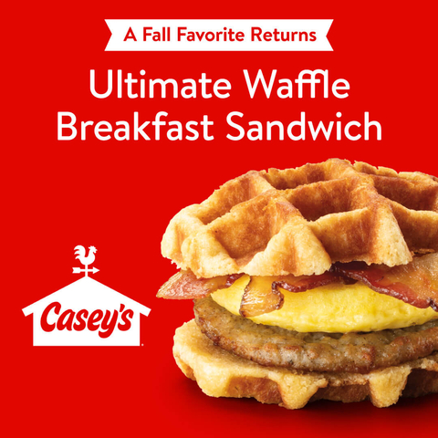 Casey's Announces the Return of the Guest-Favorite Ultimate Waffle Breakfast Sandwich (Photo: Business Wire)