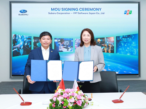 The MoU signing ceremony took place in Tokyo, Japan with the participation of senior executives from Subaru and FPT Software (Photo: Business Wire)