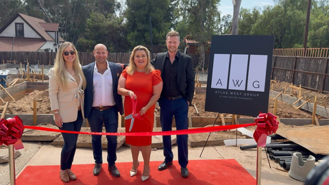 Councilmember Vivian Moreno with Atlas West Group's CEO Daniel Shkolnik and VP of Acquisitions, Trent Hullen (Photo: Business Wire)